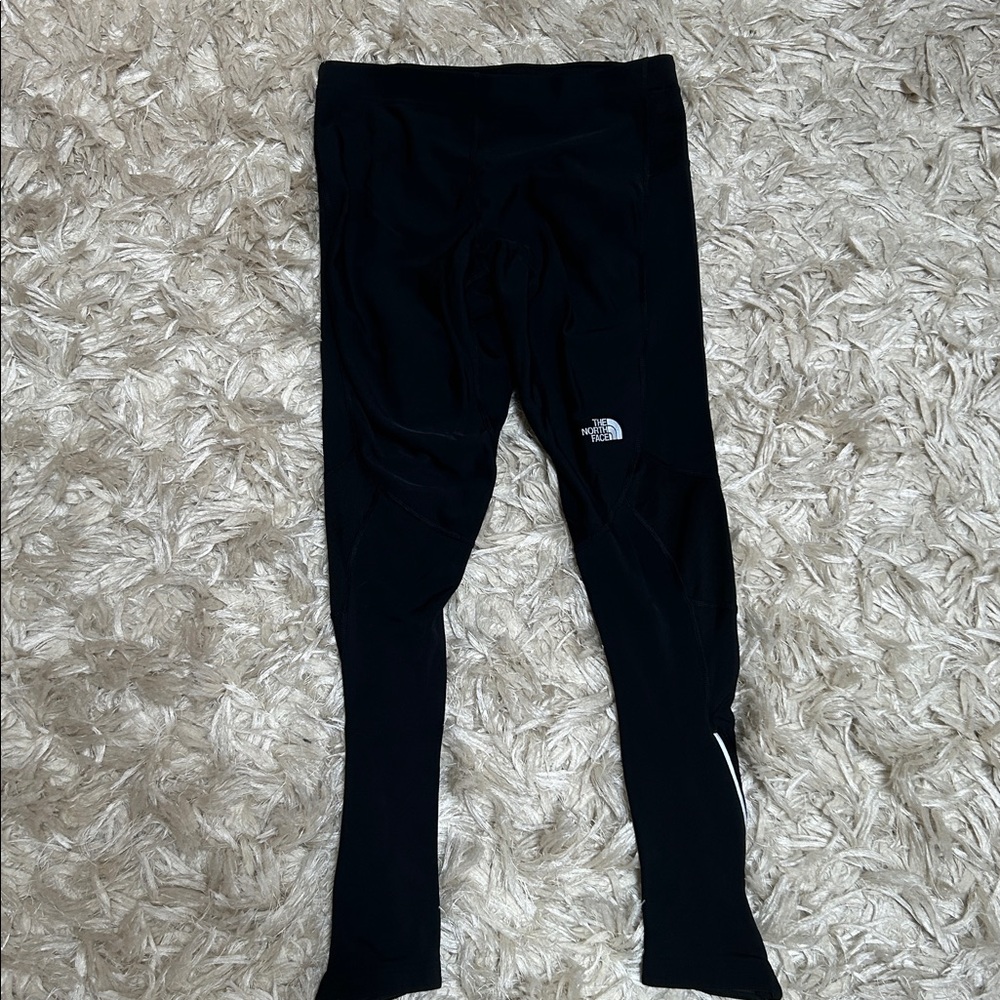 The north face tights with drawstring black size medium.Running fitness leggings